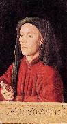 Jan Van Eyck Portrait of a Young Man oil painting artist
